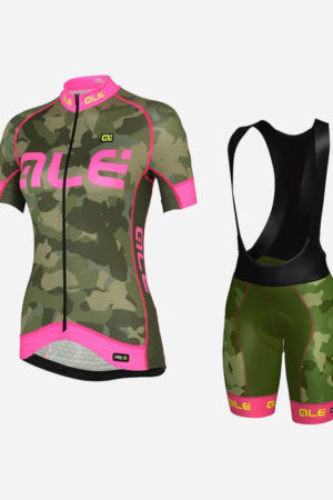 Women's camouflage cycling suit