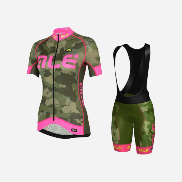 Women's camouflage cycling suit