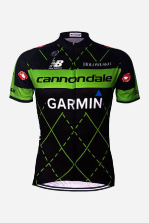Garmin cycling jersey green