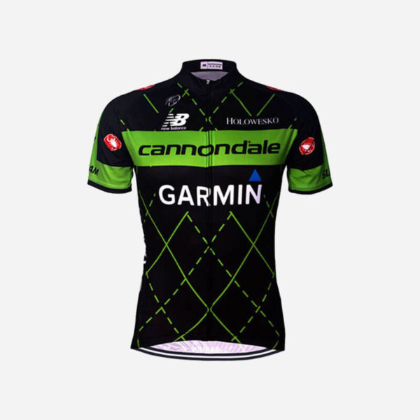 Garmin cycling jersey green