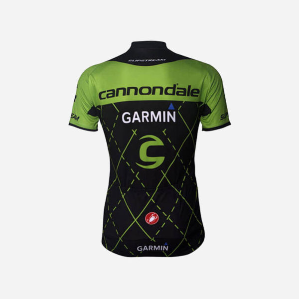 Garmin cycling jersey green